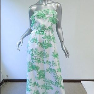 Lilly Pulitzer Darleena Strapless maxi dress/sizeL